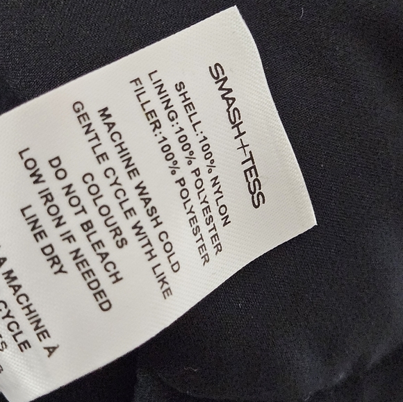 Smash + Tess Rowan Puffer Jacket Quilted Black Size Large - Picture 5 of 5